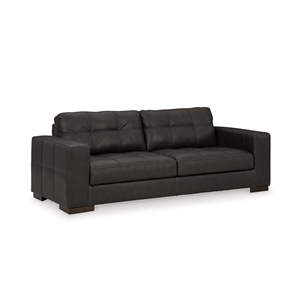 Bowery Hill Corner-blocked frame Sofa with Exposed feet and Faux Wood Finish