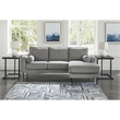 Bowery Hill Contemporary Corner-blocked frame Charcoal Sofa Chaise