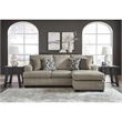 Bowery Hill Contemporary Corner-blocked frame Taupe Sofa Chaise