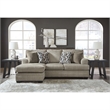 Bowery Hill Contemporary Corner-blocked frame Taupe Sofa Chaise