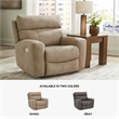 Bowery Hill Faux Leather Contemporary Sand Finish Power Recliner