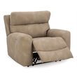 Bowery Hill Faux Leather Contemporary Sand Finish Power Recliner
