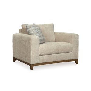 Bowery Hill Contemporary Corner-blocked frame Desert Oversized Chair