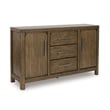 Bowery Hill Farmhouse Hardwood Solids Light Brown Dining Server
