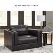 Bowery Hill Modern Corner-blocked frame Onyx Oversized Chair