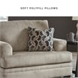 Bowery Hill Contemporary Corner-blocked frame Taupe Oversized Chair