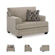 Bowery Hill Contemporary Corner-blocked frame Taupe Oversized Chair
