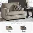 Bowery Hill Contemporary Corner-blocked frame Taupe Oversized Chair