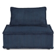 Bowery Hill Contemporary Polyester Upholstery Navy Finish Accent Chair