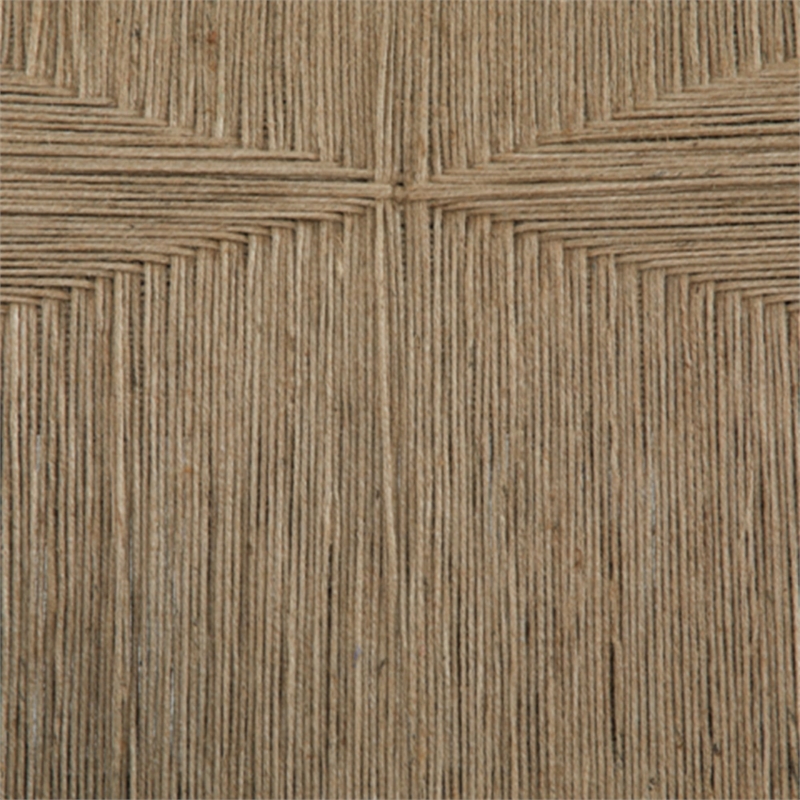 Bowery Hill Contemporary Jute Black & Natural Finish Accent Chair