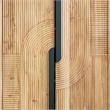 Bowery Hill Engineered Wood Contemporary Natural Finish Accent Cabinet