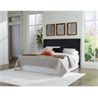Bowery Hill Engineered Wood Contemporary Black King Panel Headboard
