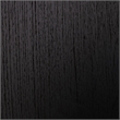 Bowery Hill Engineered Wood Contemporary Black King Panel Headboard