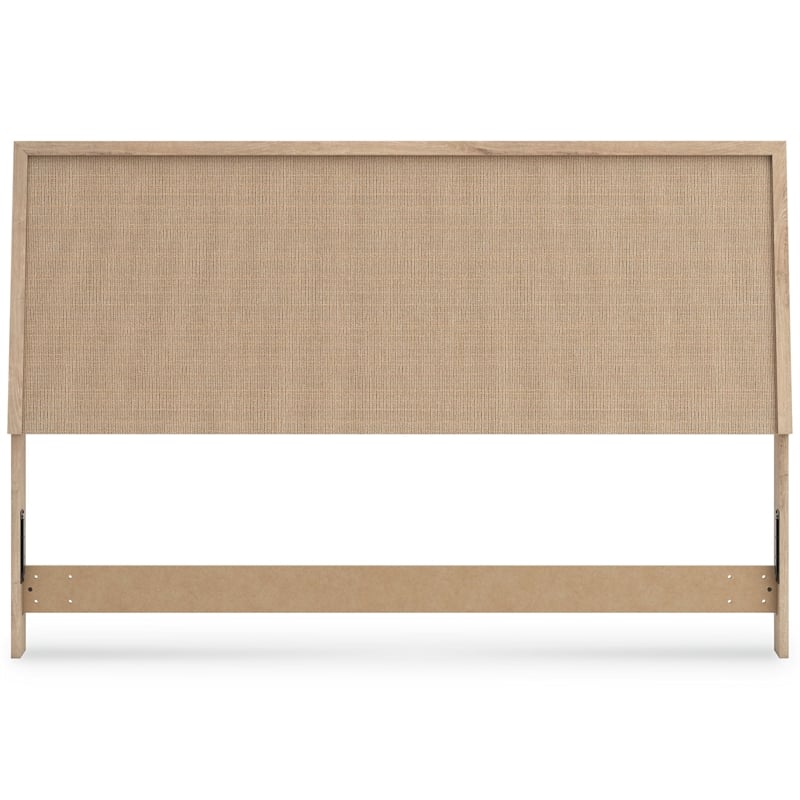 Bowery Hill Engineered Wood Contemporary Brown & Gray King Panel Headboard