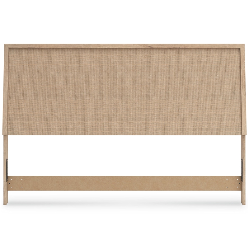 Bowery Hill Engineered Wood Contemporary Brown & Gray King Panel Headboard