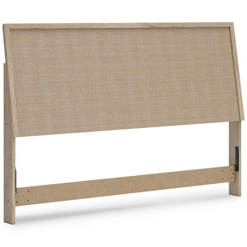 Bowery Hill Engineered Wood Contemporary Brown & Gray King Panel Headboard