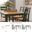 Bowery Hill Farmhouse Green Counter Height Dining Table Set - Set of 5