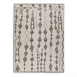 Bowery Hill Contemporary Polyester Beige & Brown Extra Large Rug