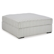 Bowery Hill Contemporary Corner-blocked frame Alloy Oversized Accent Ottoman