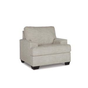 Bowery Hill Polyester Contemporary Corner-blocked frame Pebble Chair