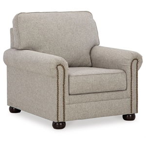 Bowery Hill Polyester Traditional Corner-blocked frame Dune Chair