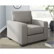 Bowery Hill Polyester Contemporary Corner-blocked frame Stone Chair
