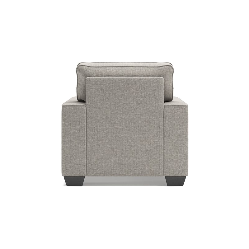 Bowery Hill Polyester Contemporary Corner-blocked frame Stone Chair