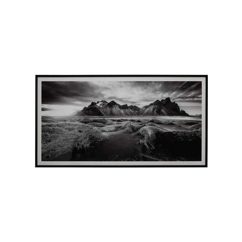 Bowery Hill Contemporary Acrylic Black & White Finish Wall Art