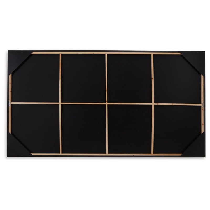 Bowery Hill Contemporary Acrylic Black & White Finish Wall Art