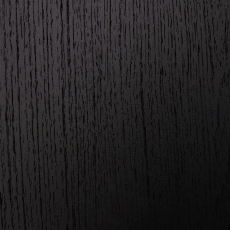 Bowery Hill Engineered Wood Contemporary Black King Slat Headboard