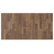 Bowery Hill Farmhouse Hardwood Solids Brown & Black Dining Extension Table