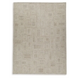 Bowery Hill Contemporary Polyester Gray & Ivory Extra Large Rug