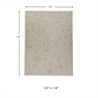 Bowery Hill Contemporary Polyester Gray & Ivory Extra Large Rug