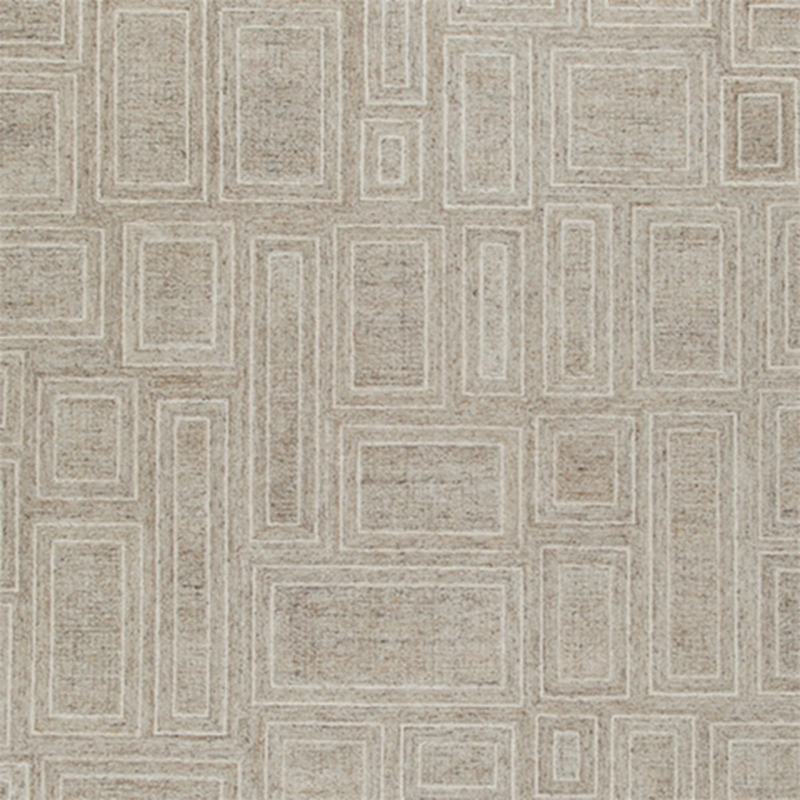 Bowery Hill Contemporary Polyester Gray & Ivory Extra Large Rug