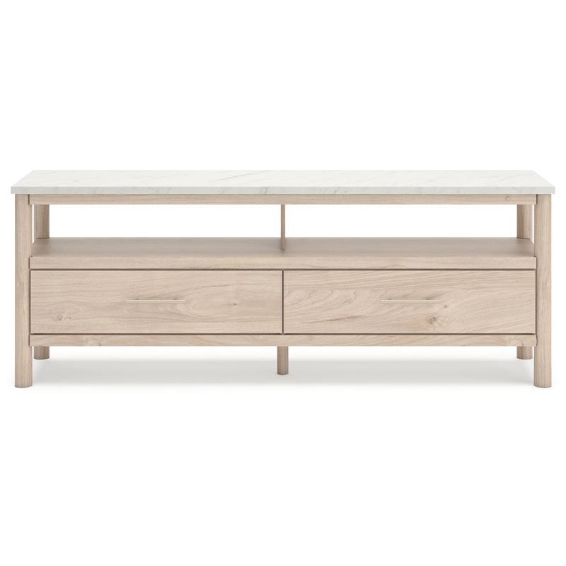 Bowery Hill Contemporary Light Brown & White 72