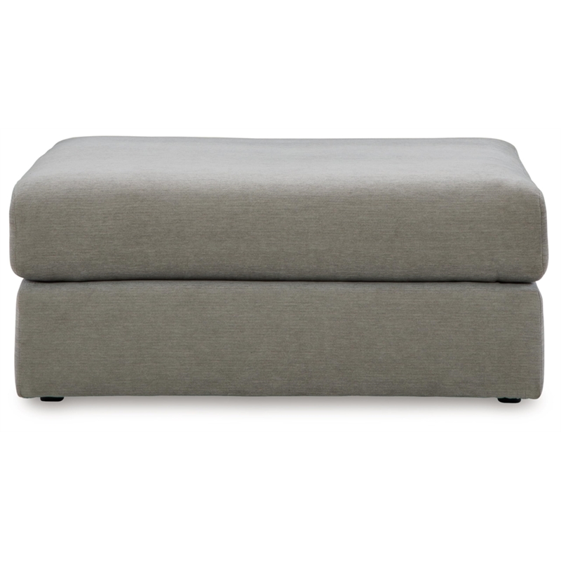 Bowery Hill Contemporary Corner-blocked frame Ash Oversized Accent Ottoman