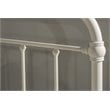 Bowery Hill Metal Full/Queen Round Spindle Headboard w/Frame - Soft White