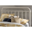 Bowery Hill Metal Full/Queen Round Spindle Headboard w/Frame - Soft White