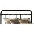 Bowery Hill King Metal Spindle Panel Headboard in Dark Bronze