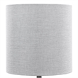 Bowery Hill Transitional Ceramic Crystal and Iron Accent Lamp in White