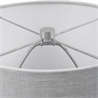 Bowery Hill Transitional Ceramic Crystal and Iron Accent Lamp in White