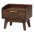 Bowery Hill Contemporary Walnut Brown Finished Wood 3-Piece Storage Set