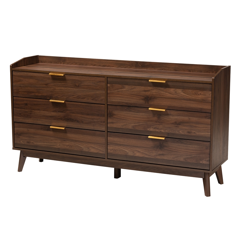 Bowery Hill Contemporary Walnut Brown Finished Wood 3-Piece Storage Set