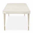Bowery Hill Contemporary Rectangular Dining Table in Champagne