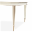 Bowery Hill Contemporary Rectangular Dining Table in Champagne