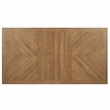 Bowery Hill Contemporary Off White and Honey Brown Wood Counter Table