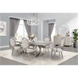 Bowery Hill 7-Piece Engineered Wood Dining Set in Moonlight Gray
