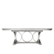 Bowery Hill 7-Piece Engineered Wood Dining Set in Moonlight Gray