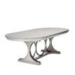 Bowery Hill 7-Piece Engineered Wood Dining Set in Moonlight Gray
