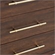 Bowery Hill Contemporary Wood 6-Drawer Dresser in Walnut Finish